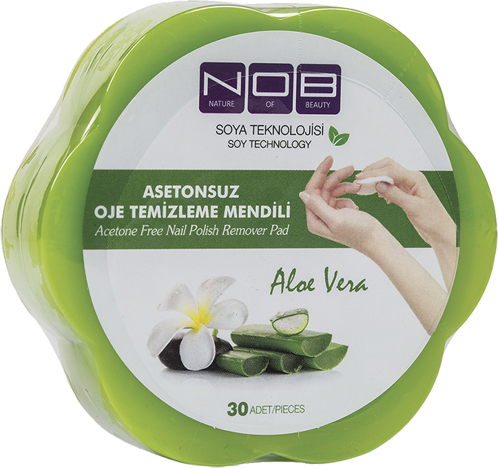 Nob Acetone Free Nail Polish Remover Aloe Vera