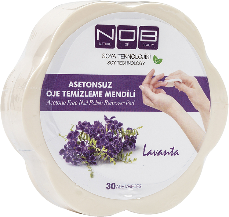 Nob Acetone Free Nail Polish Remover Lavender
